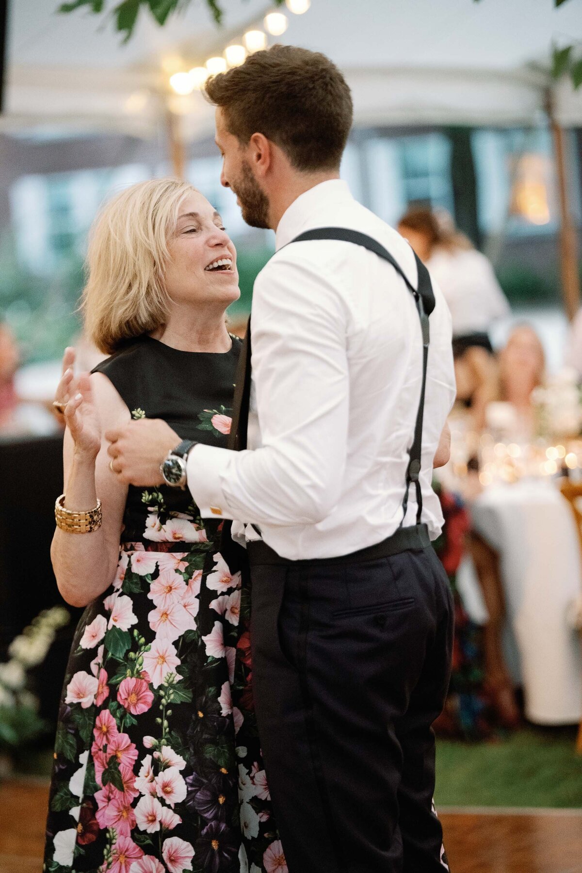 Shelburne museum brick house wedding dance floor groom dances with mom