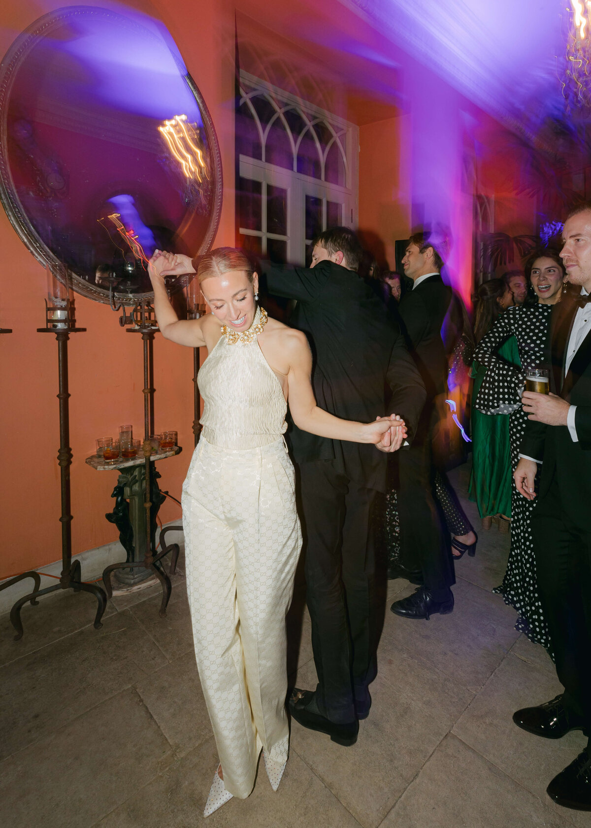 chloe-lowe-wedding-euridge-manor-dancing-bride-gucci-trousers