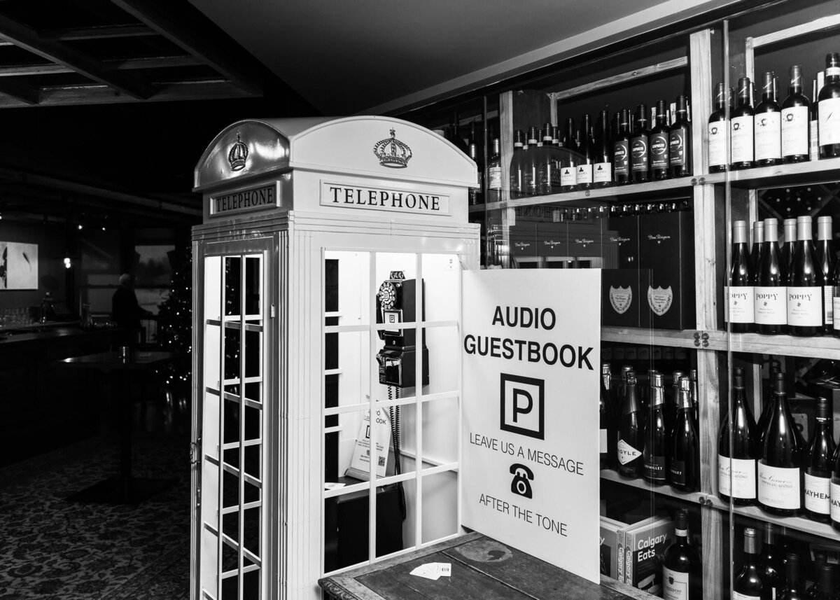 Audio guestbook by Pure Portrait Photobooth & Phone Guest Book, timeless and fun wedding rentals based in Calgary, AB. Featured on the Brontë Bride Vendor Guide.