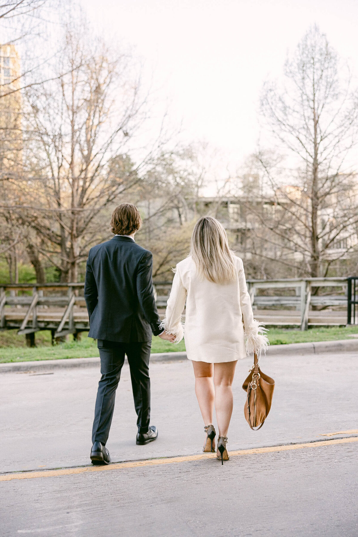 A wedding engagement photo session in Dallas Texas