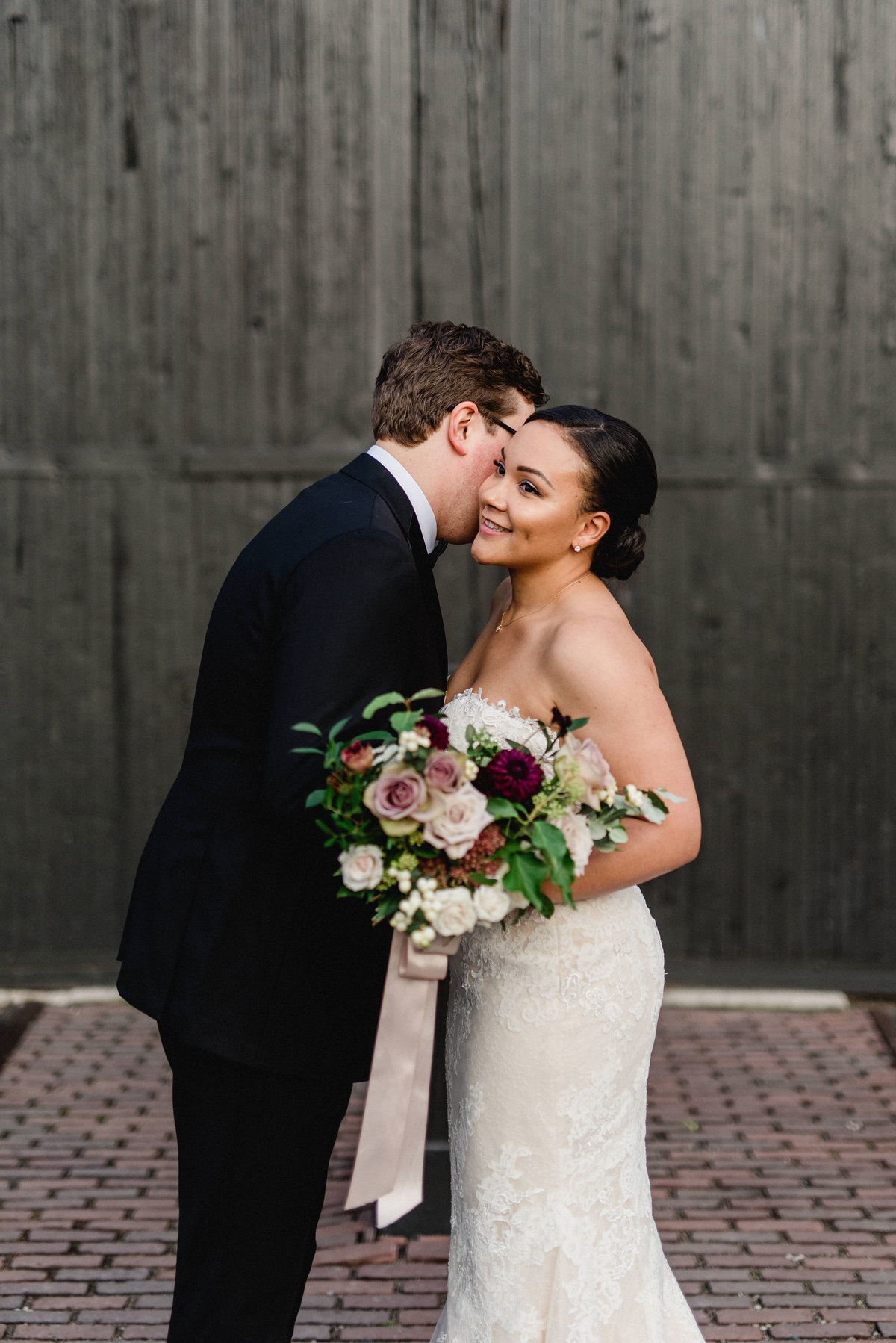 Featured in Martha Stewart Weddings Steamwhistle Brewery Downtown Toronto CN Tower Bride and Groom Portraits Modern Romantic Luxe Elegant Fall Wedding | Jacqueline James Photography for modern wild romantics