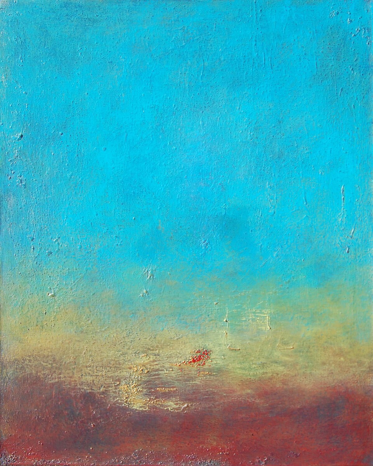 Andrea_Cermanski_Rising_from_the_Meadow_Yellow_Turquoise_Abstract_Painting_on_Canvas
