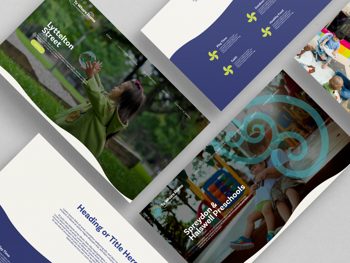 Te Whare Rama Preschools website design