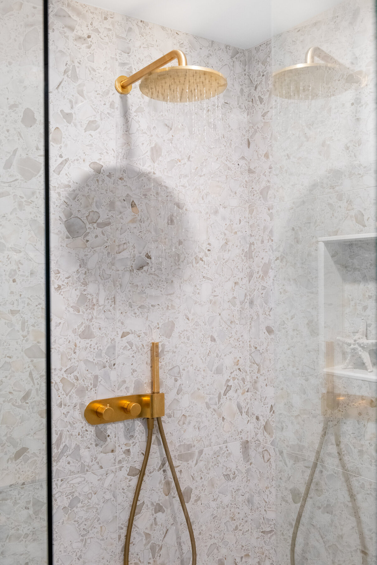 final image of our botanical luxe ensuite bathroom design project
