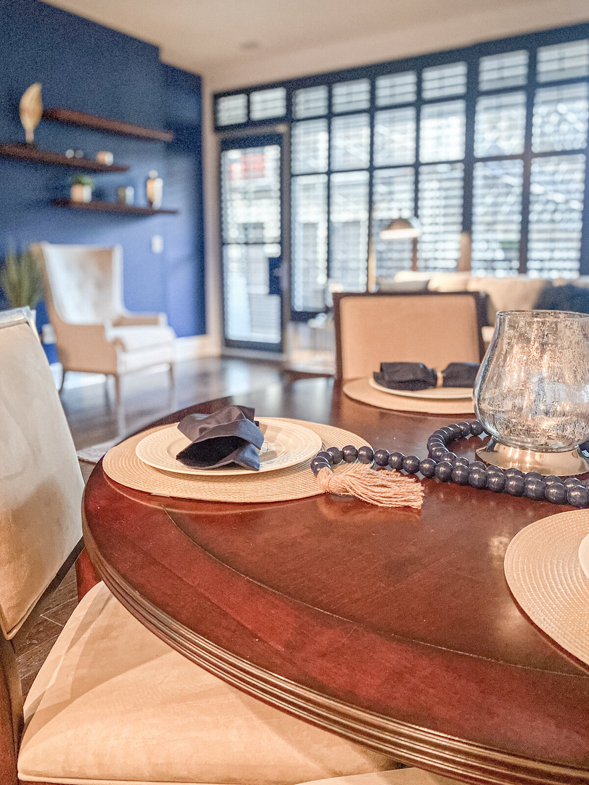 Staged dining room in loft designed for buyer engagement and faster sales