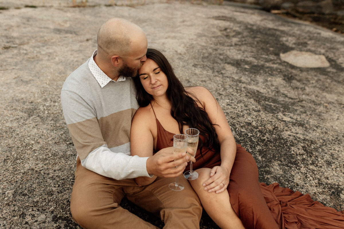 Adventure Engagement Photos Sunset Water 012