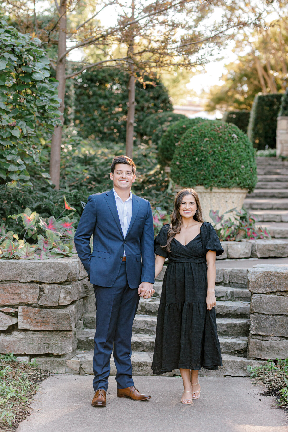 Annie & Logan's Engagement Session at The Dallas Arboretum | Sami Kathryn Photography | Dallas Wedding Photographer-12