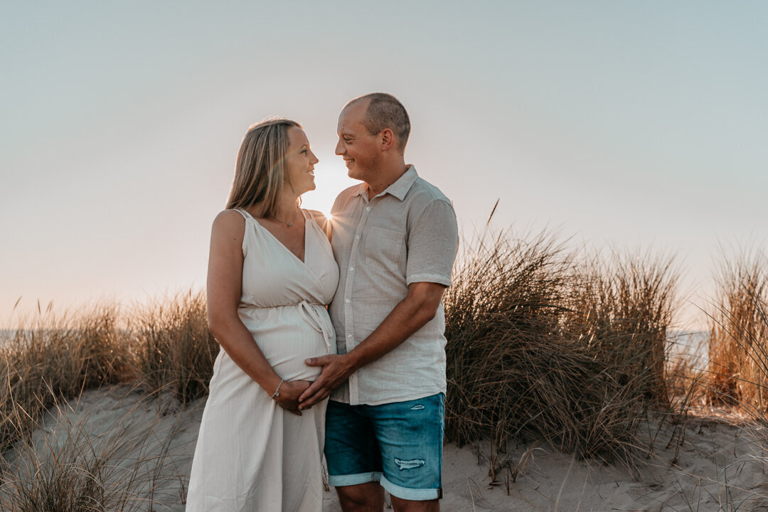 Fotoshoot strand zwangerschap-1