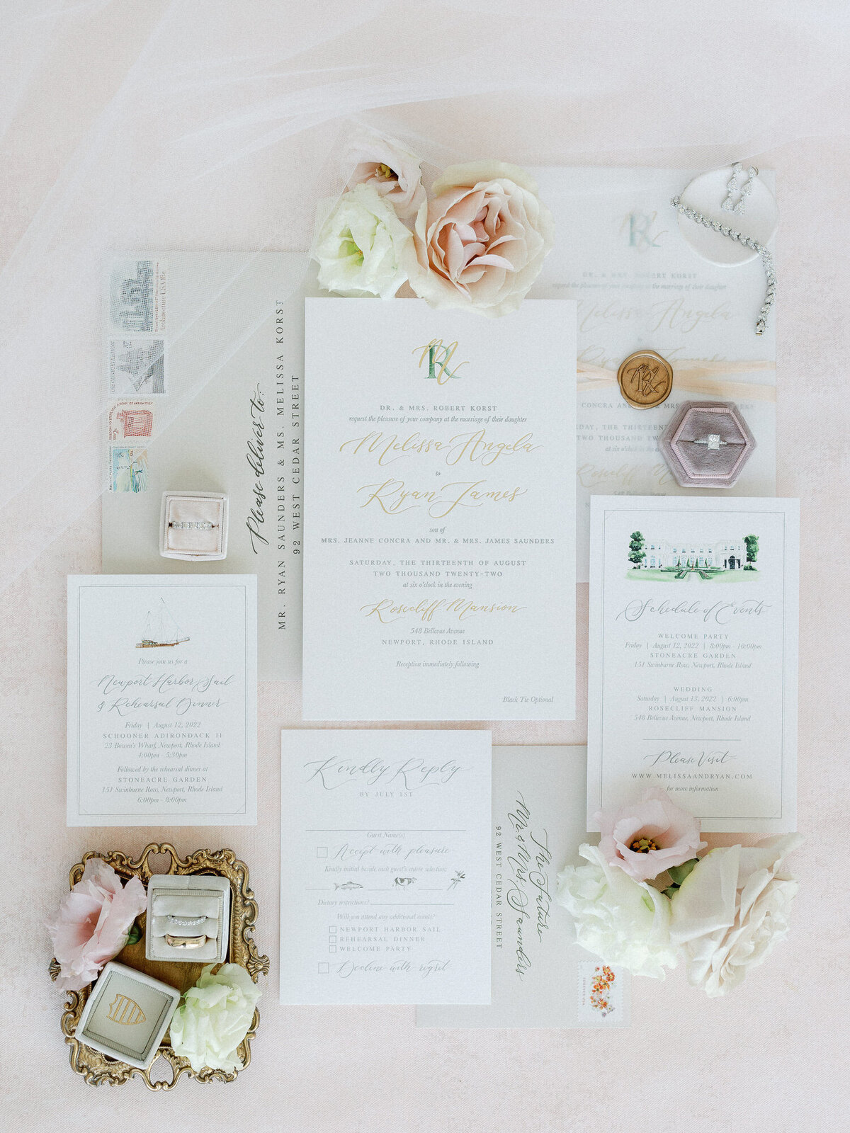 Rosecliff Mansion Newport RI Wedding Photos-Halie Child Photography-156