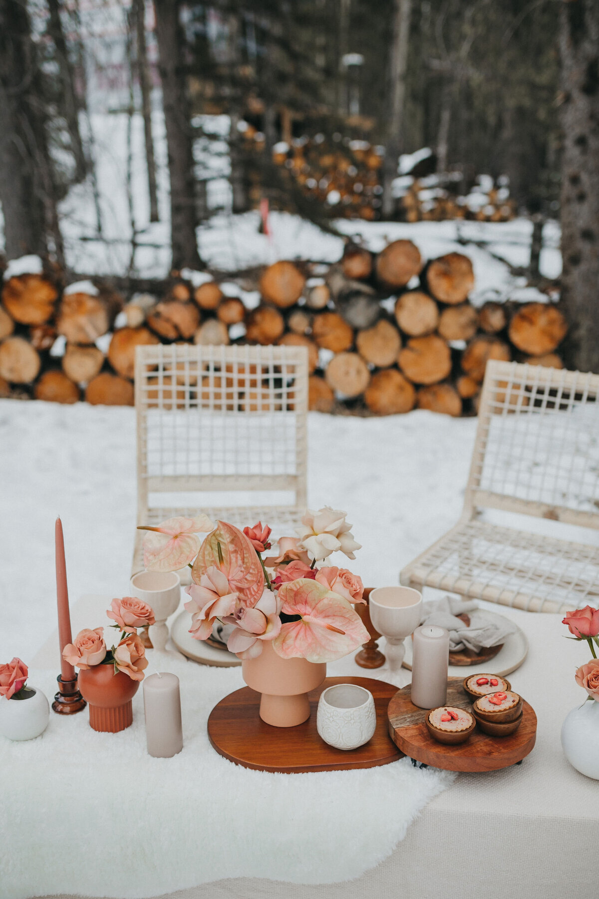 Rebekah Brontë Designs - One-of-a-kind High End Wedding Design that’s Creative, Bold, & Meaningful to You - Intimate Alberta Elopement Design, photo by Kadie Hummel