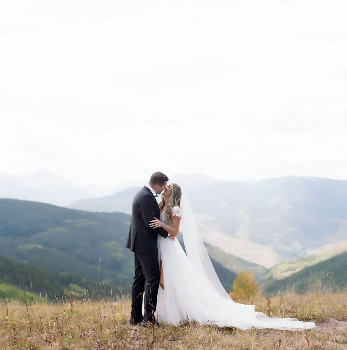 Beaver Creek Bride and Groom Outdoors