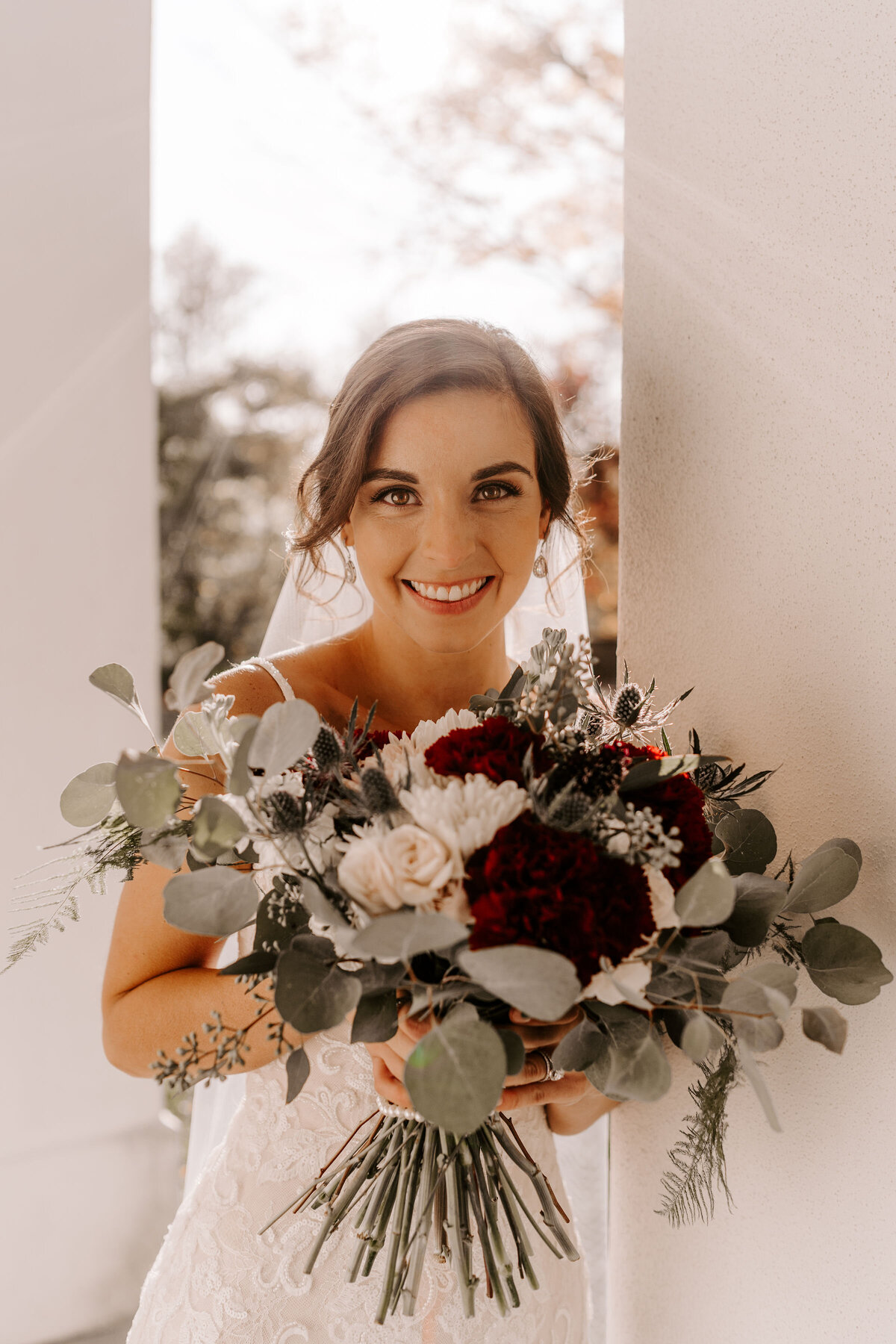 Bride with her Bouquet
