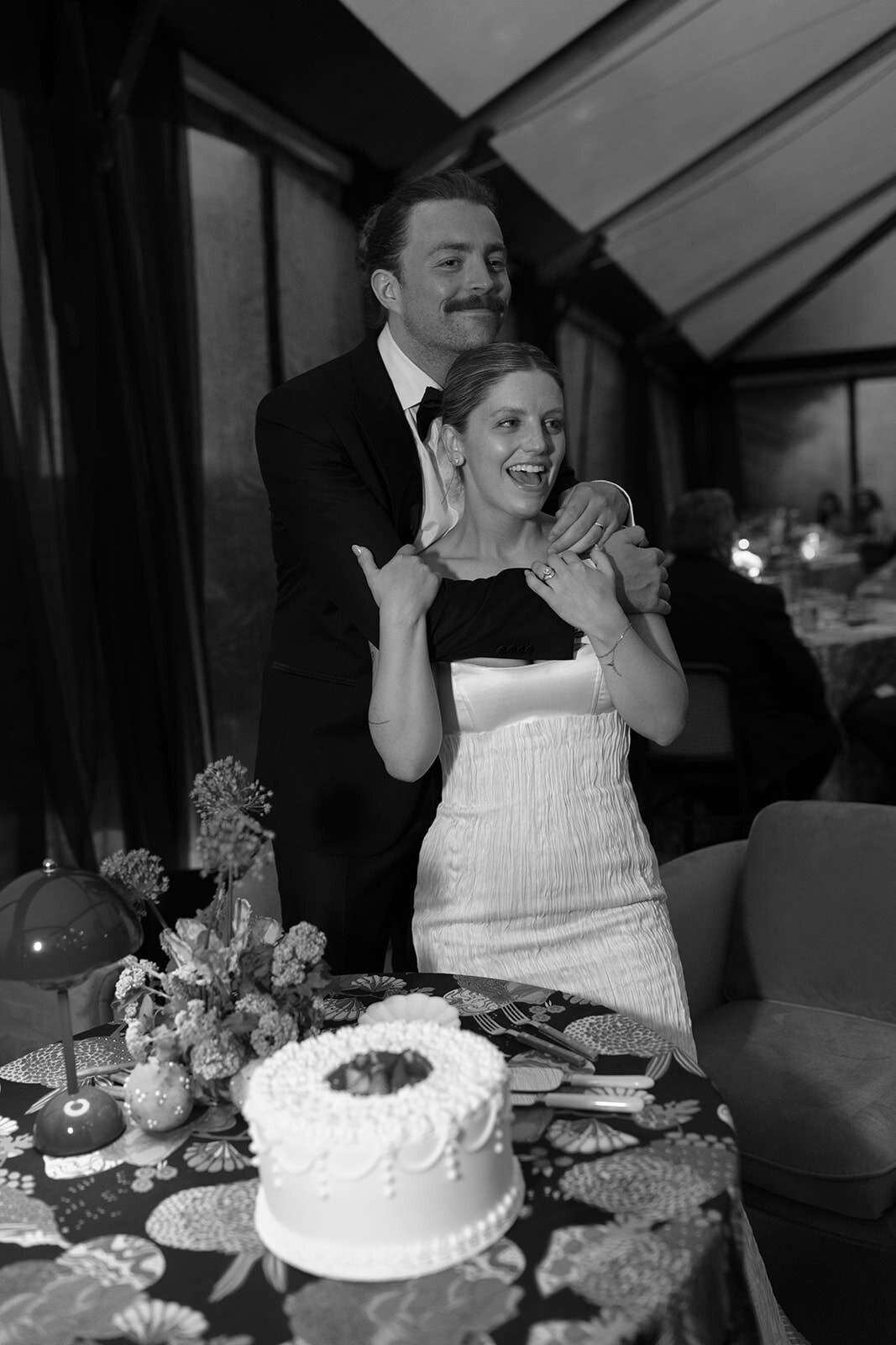 Retro motel chic wedding reception and after party at Skyview Los Alamos - 55