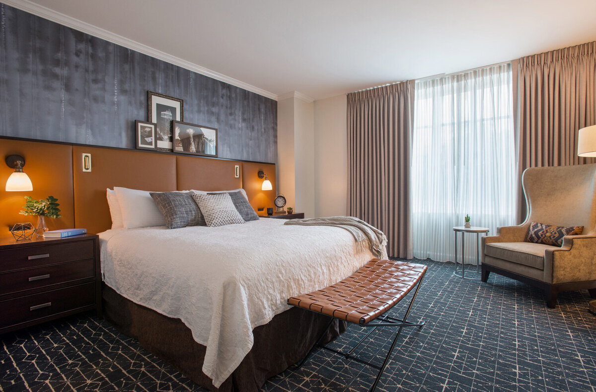 Luxury hotel suite room interior design