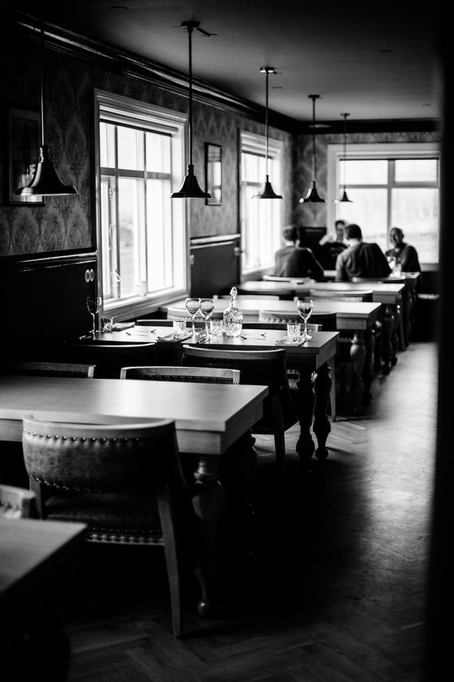 cozy dining room in iceland