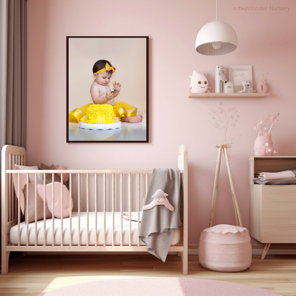 Rosie-Smash-Cake-artwork-ashlie-steinau-photography-baby-nursery