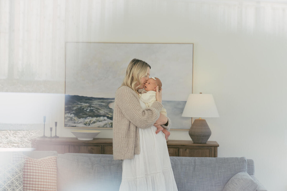 In home newborn family photos by San Luis Obispo Family Photographer Photography by Samantha Anne