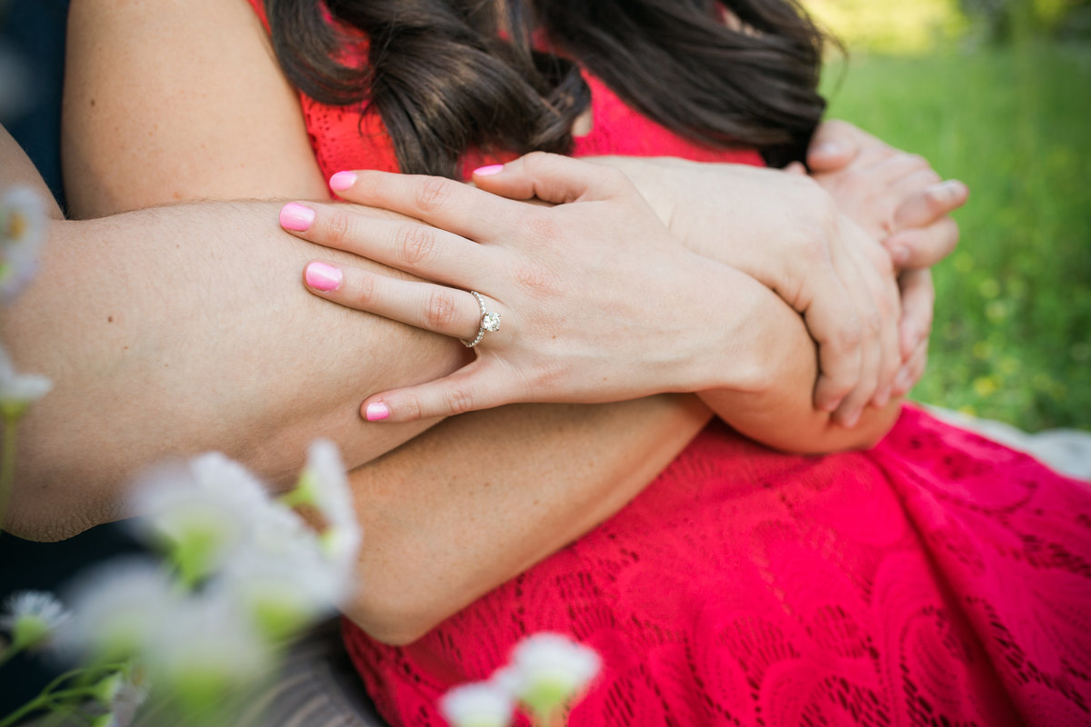 white pine engagement photos