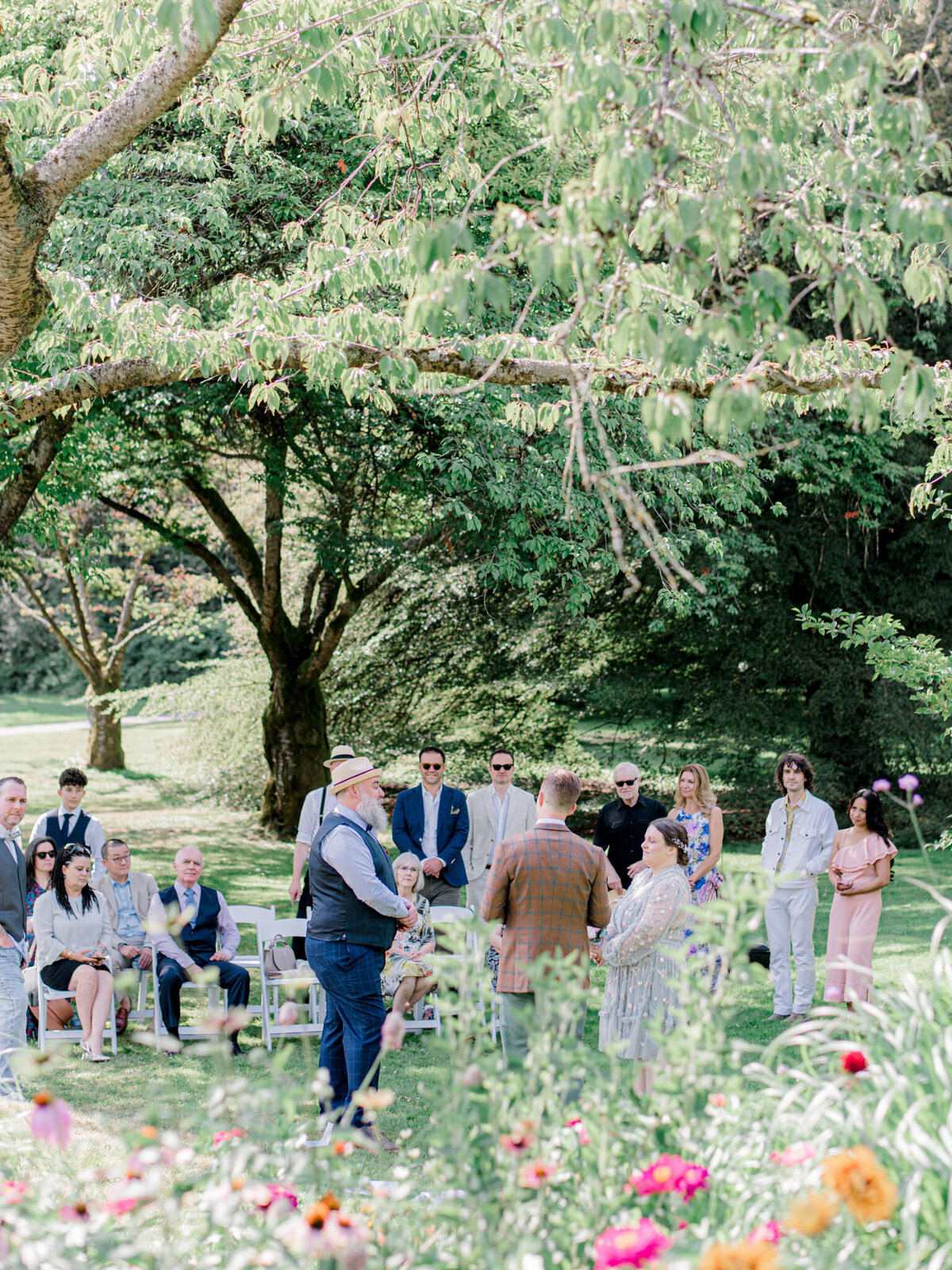 Classic and timeless outdoor garden wedding reception, captured by Julie Jagt Photography, fine art wedding photographer in Vancouver, BC. Featured on the Bronte Bride Vendor Guide.