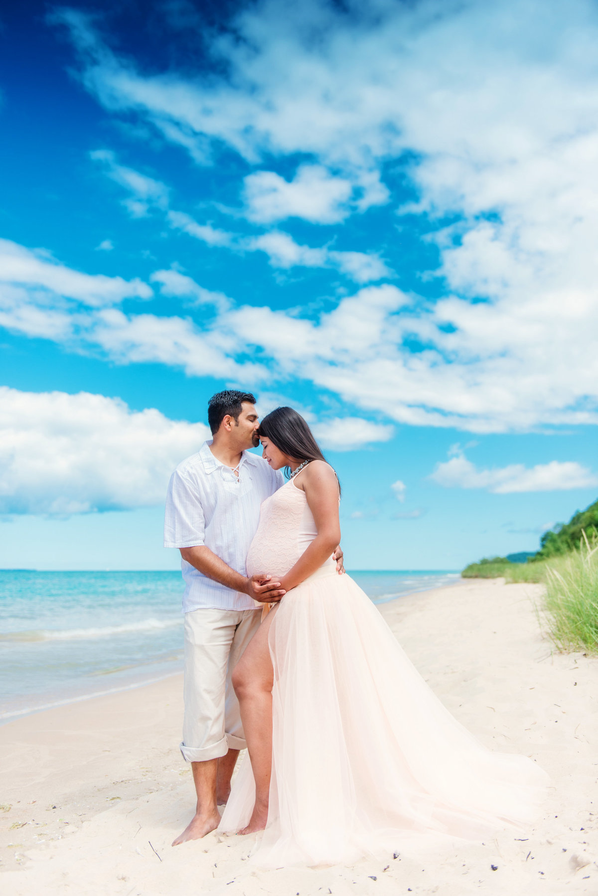 glen arbor michigan beach maternity pictures