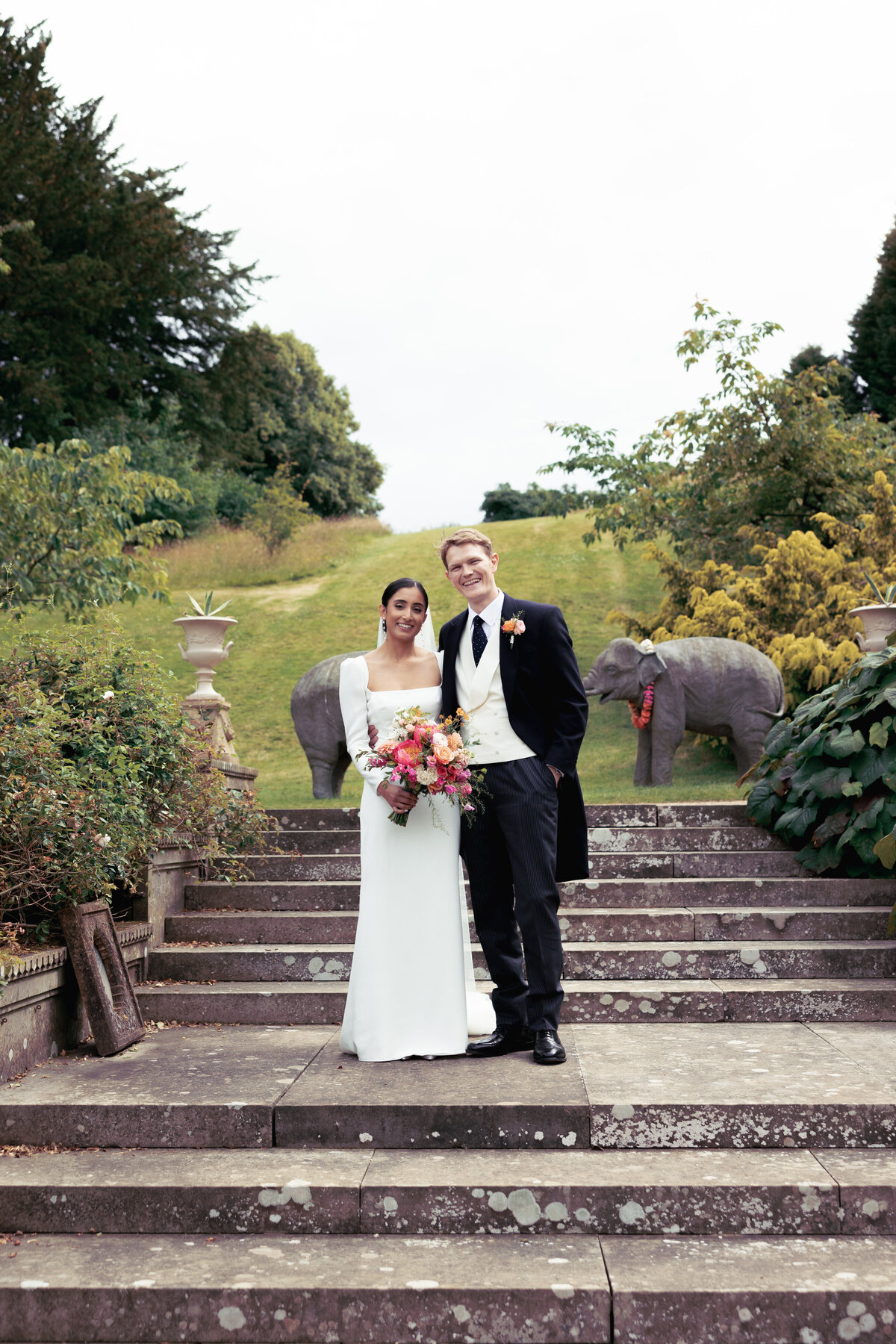 Couple portraits at Sezincote wedding