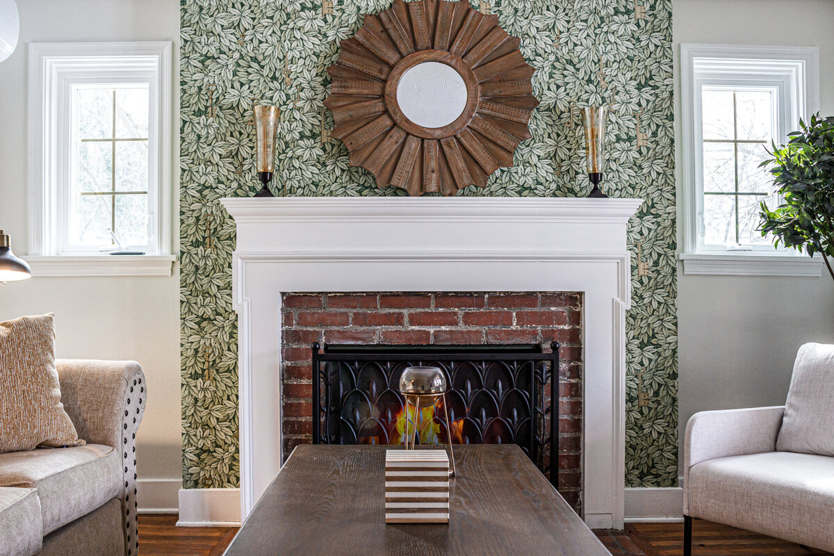Professionally staged living room designed to maximize home value and buyer appeal