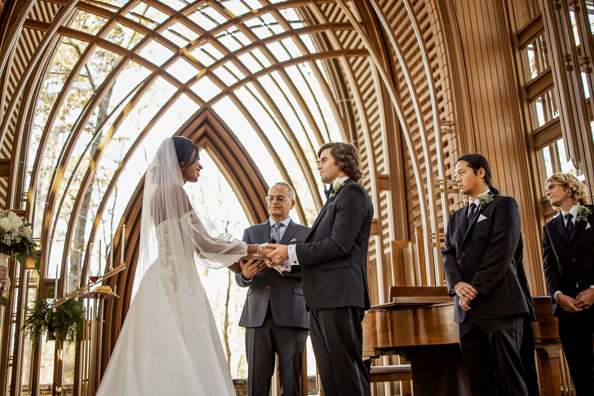 pictures during the ceremony