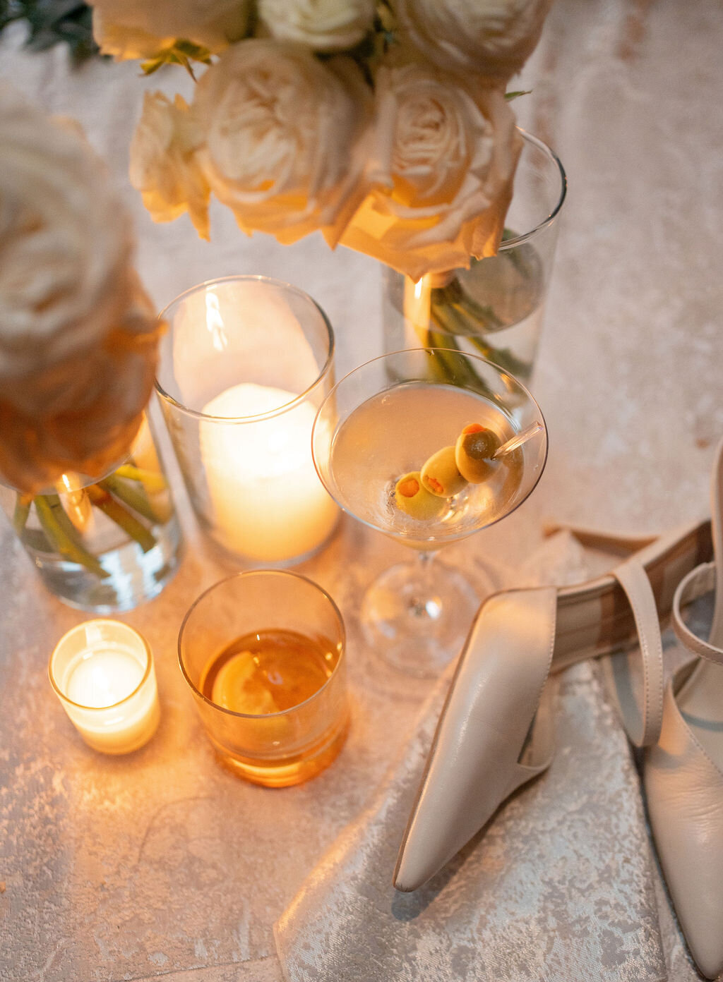 Bride and groom in front of a foral arched catholic church, chicago wedding photos by Allison Francois Photography