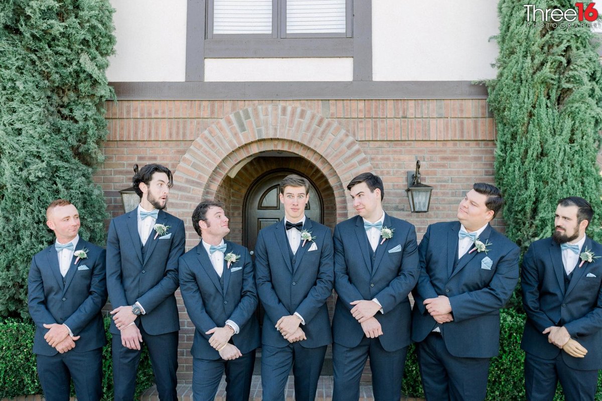 Groomsmen being silly with the Groom
