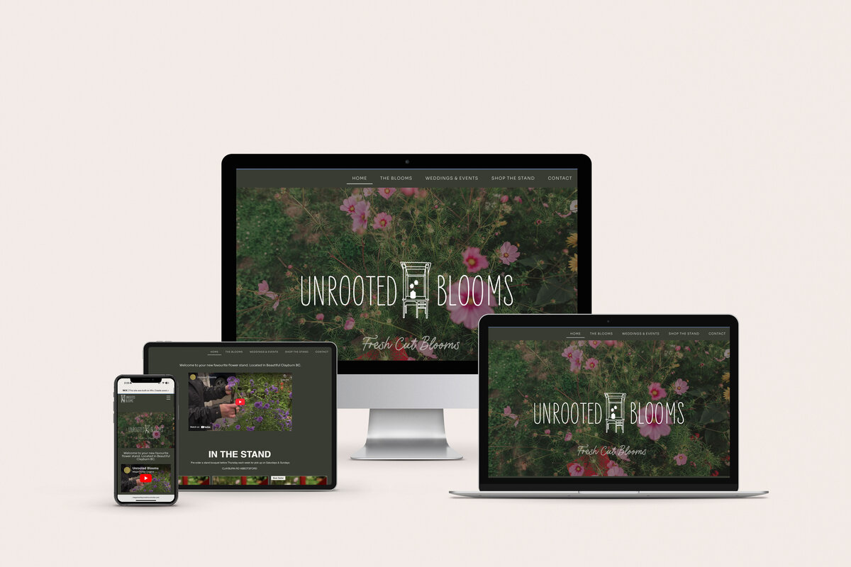 UNROOTED BLOOMS - ABBOTSFORD GRAPHIC DESIGNER MEGAN ASHLEY CREATIVE