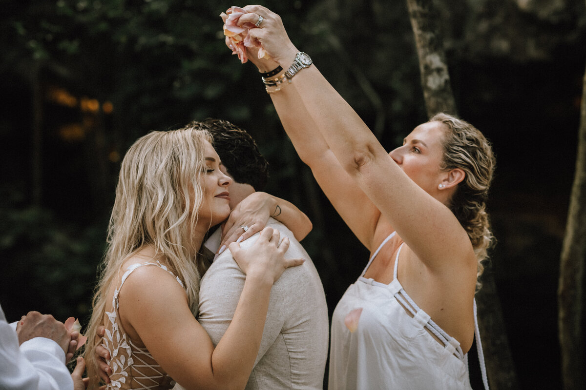 Mayan Wedding Ceremony at a Cenote in Tulum