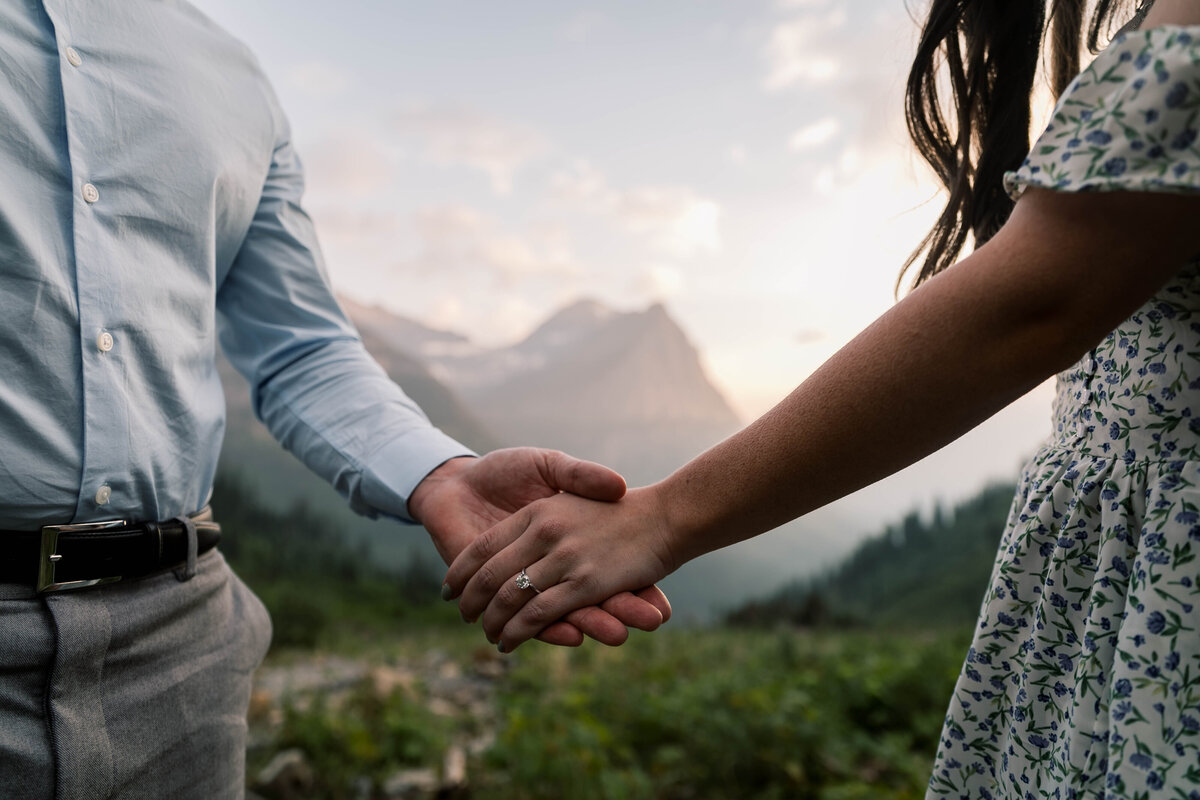 holding hands