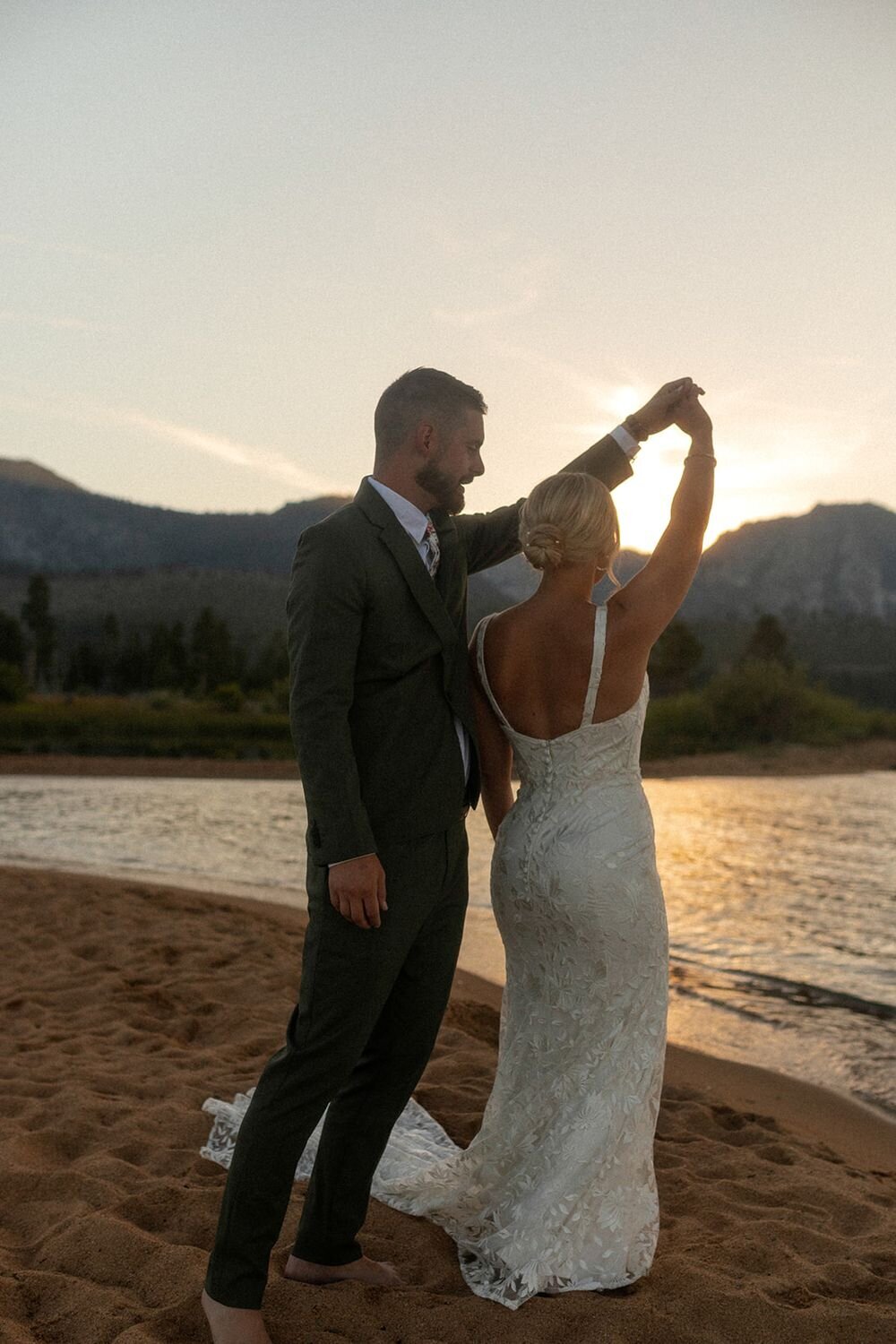 Haley + Taylor South Lake Tahoe Backyard Beach Elopement25