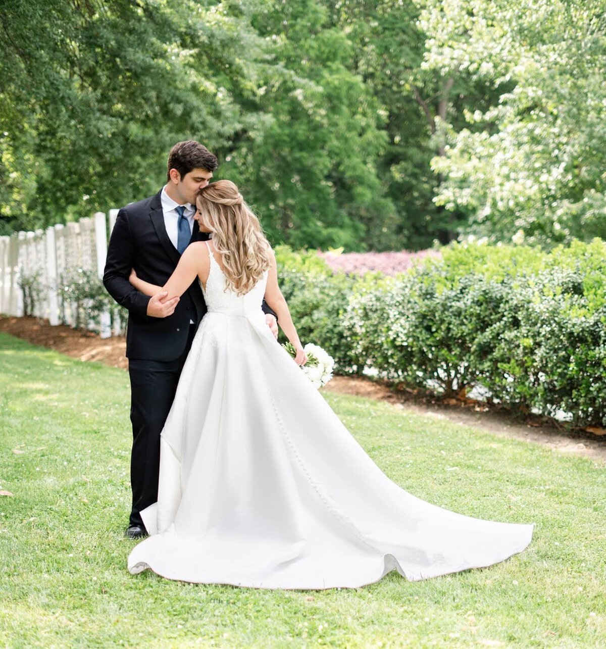 Bride and groom portrait before the ceremony.