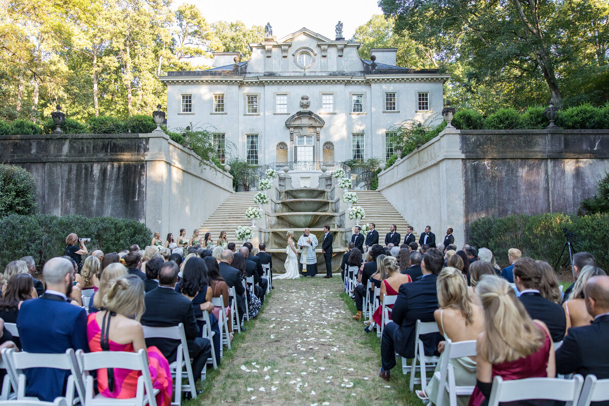 Wedding Ceremony at Swan House Atlanta