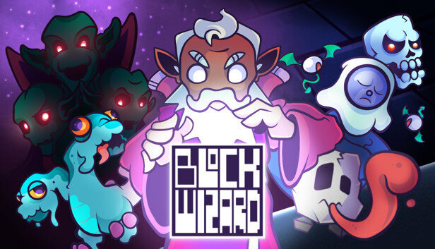 A Promo image for Block Wizard, on Steam