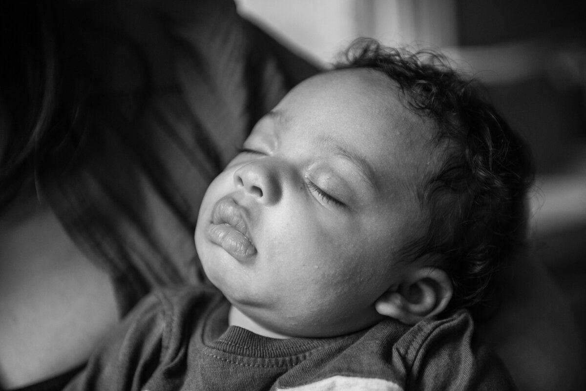 A small baby sleeping