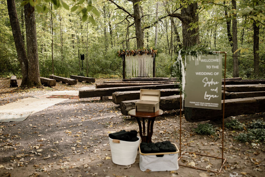 As guests meander down the trail, this is their first look at your ceremony site.