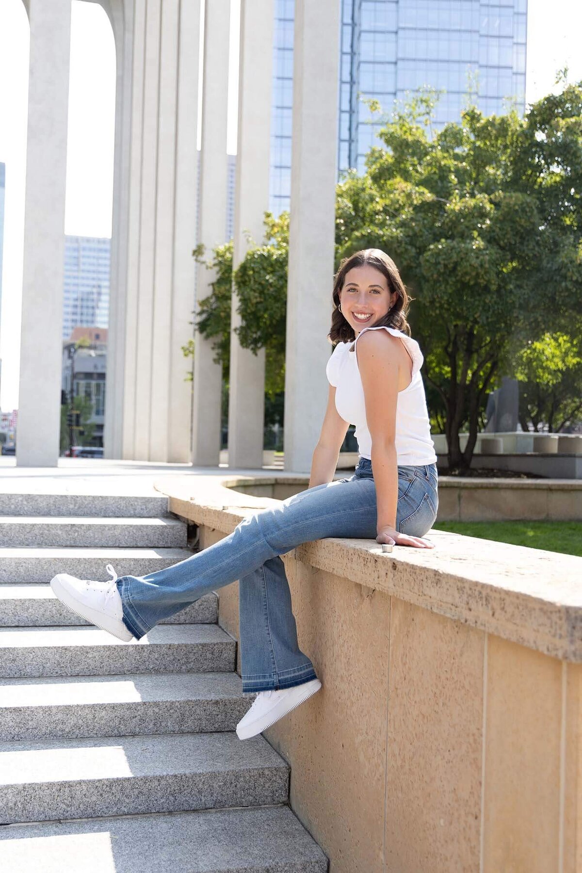senior-girl-in-casual-jean-outfit-outside