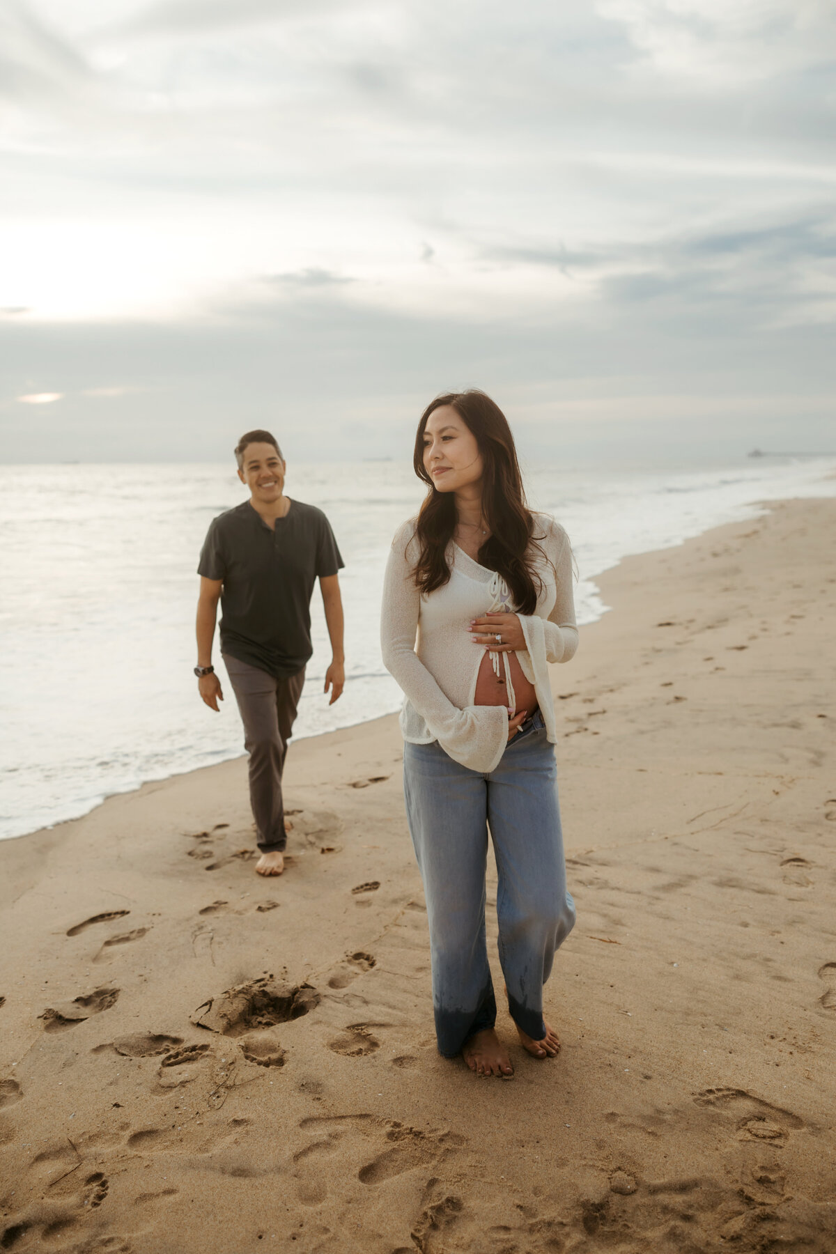 LA Beach Maternity Photography 79