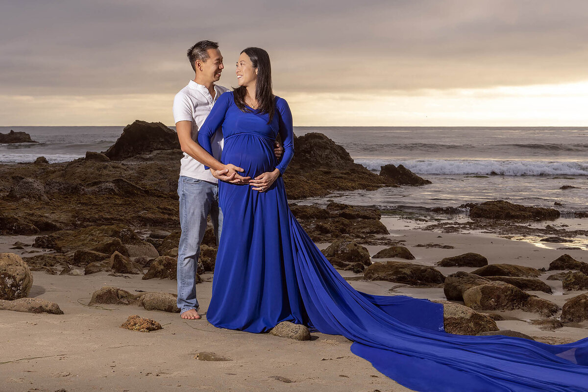 man and woman at beach showit