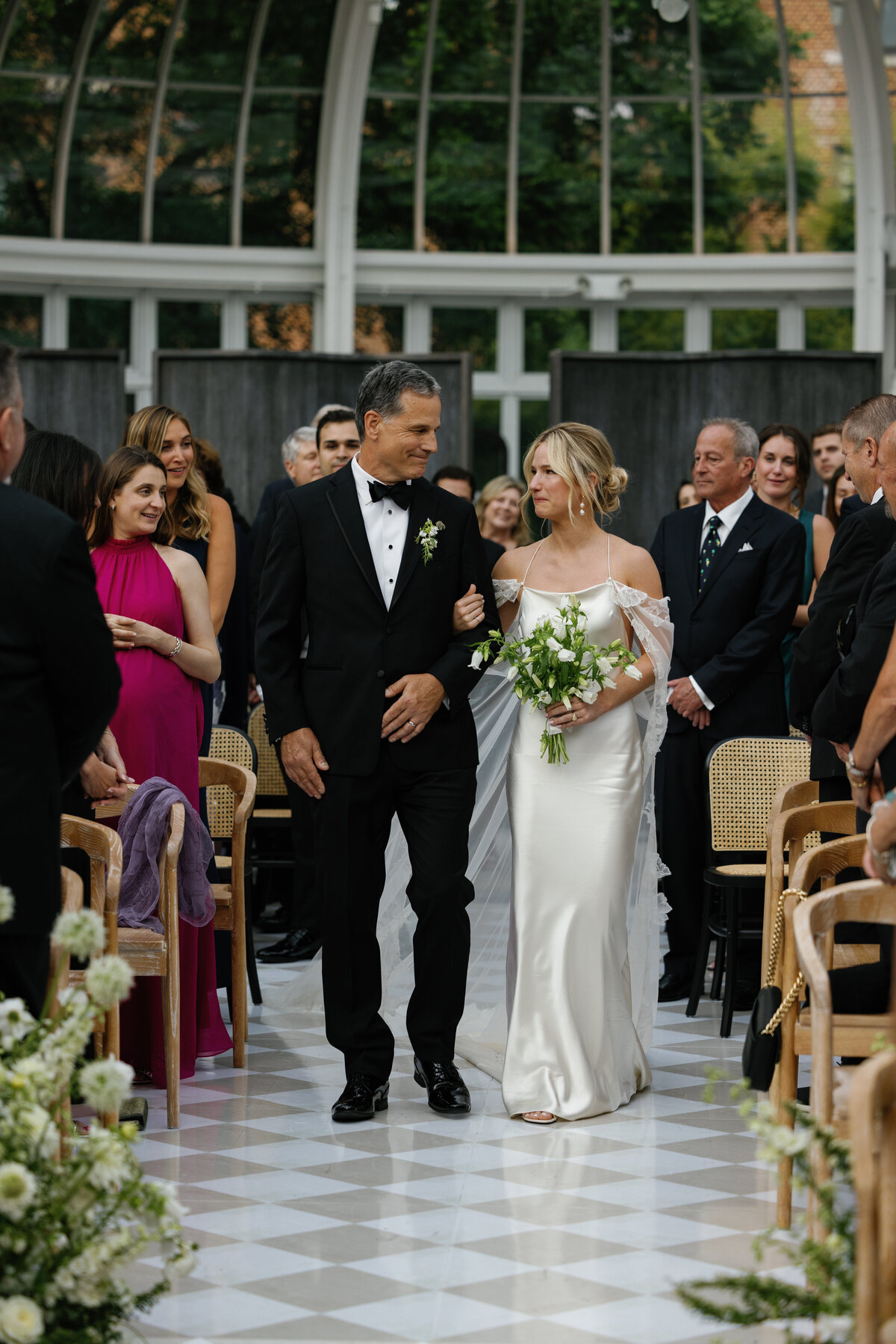 custom-aisle-floor-brooklyn-wedding-ceremony-satin-bridal-gown-sarah-brehant-events