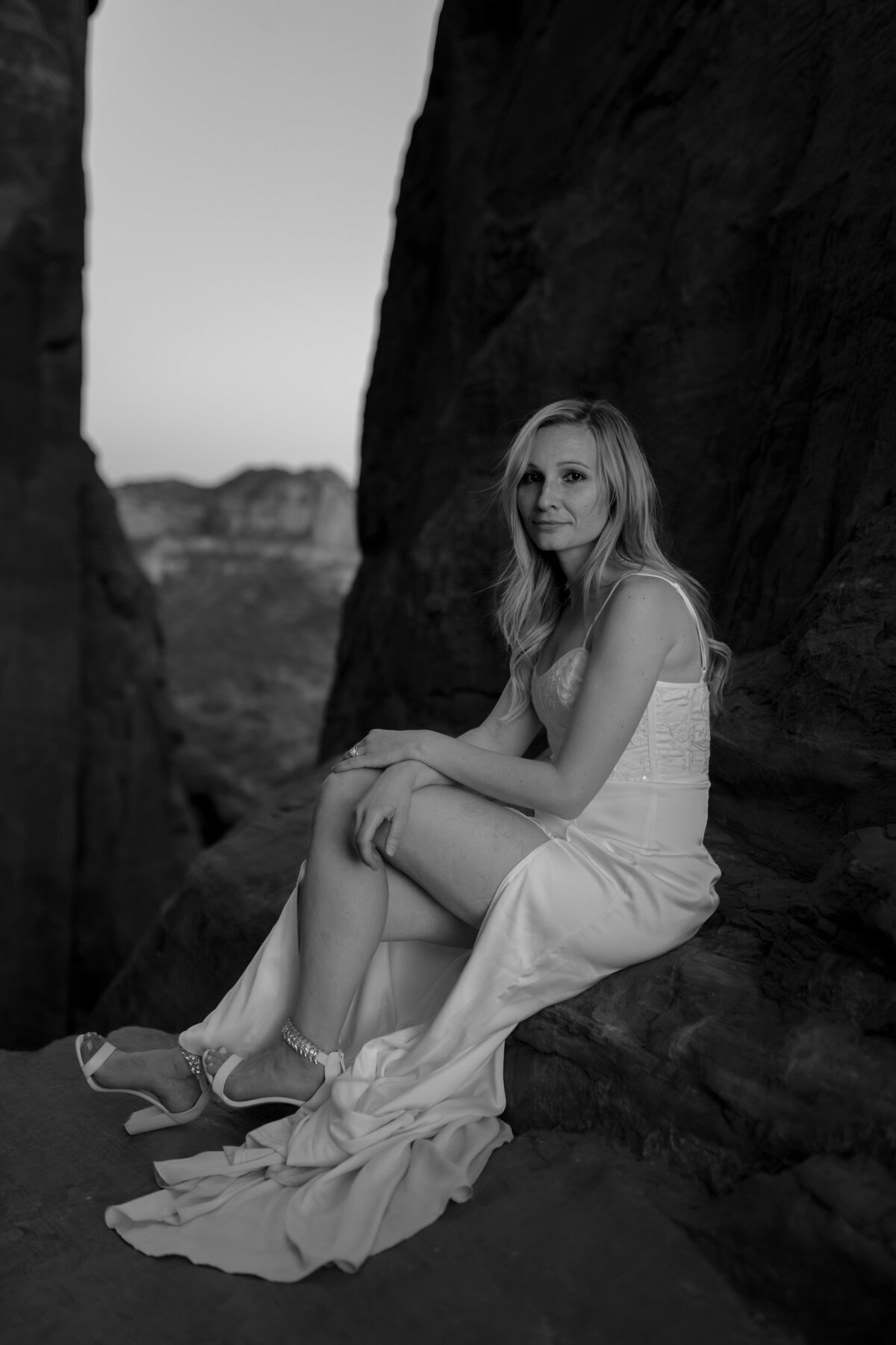Groom’s suit and boutonniere desert wedding style Sedona taken by Kollar Photography