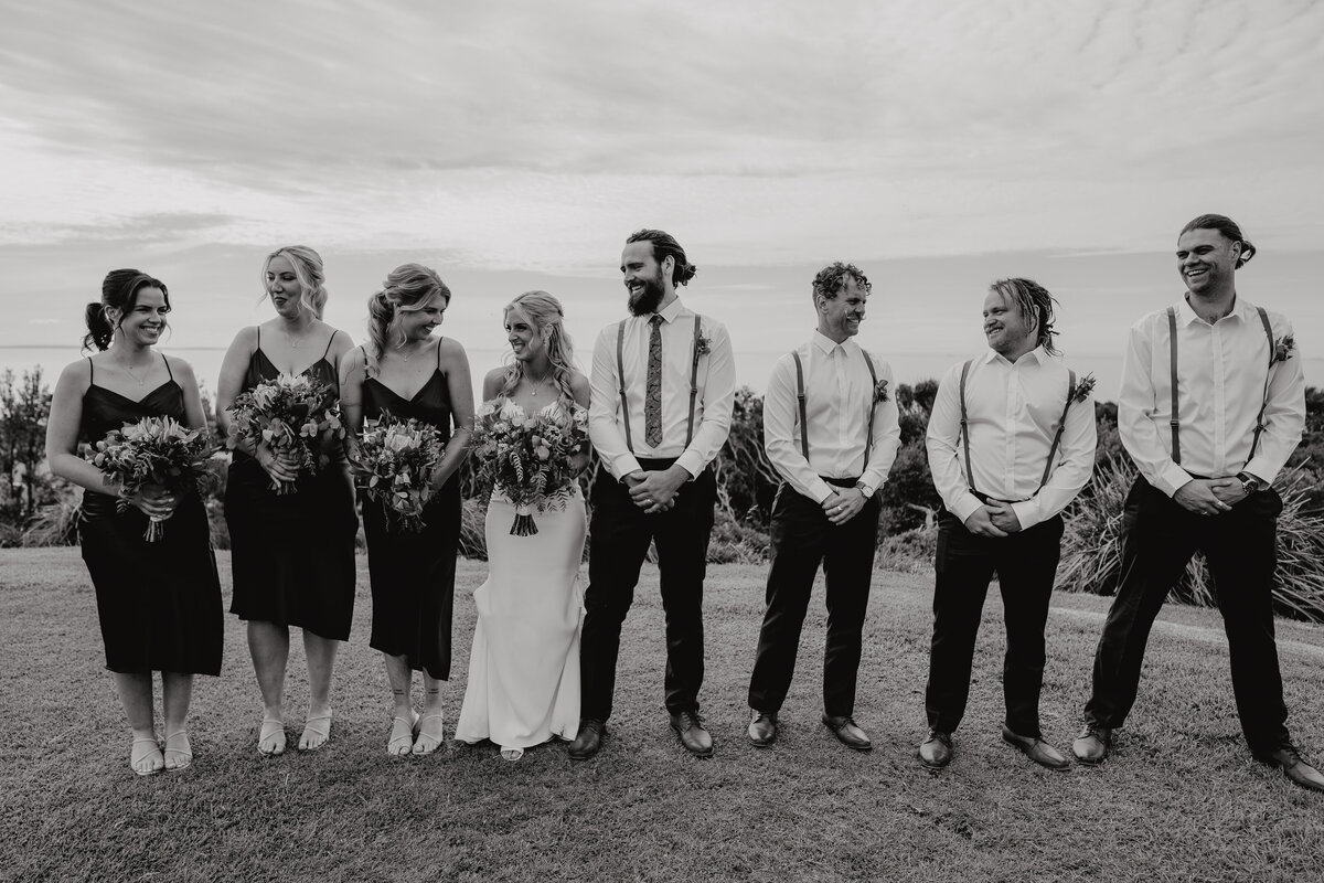 Eliza and Luke's big day by wedding photographer Mornington, Jake Grinde.