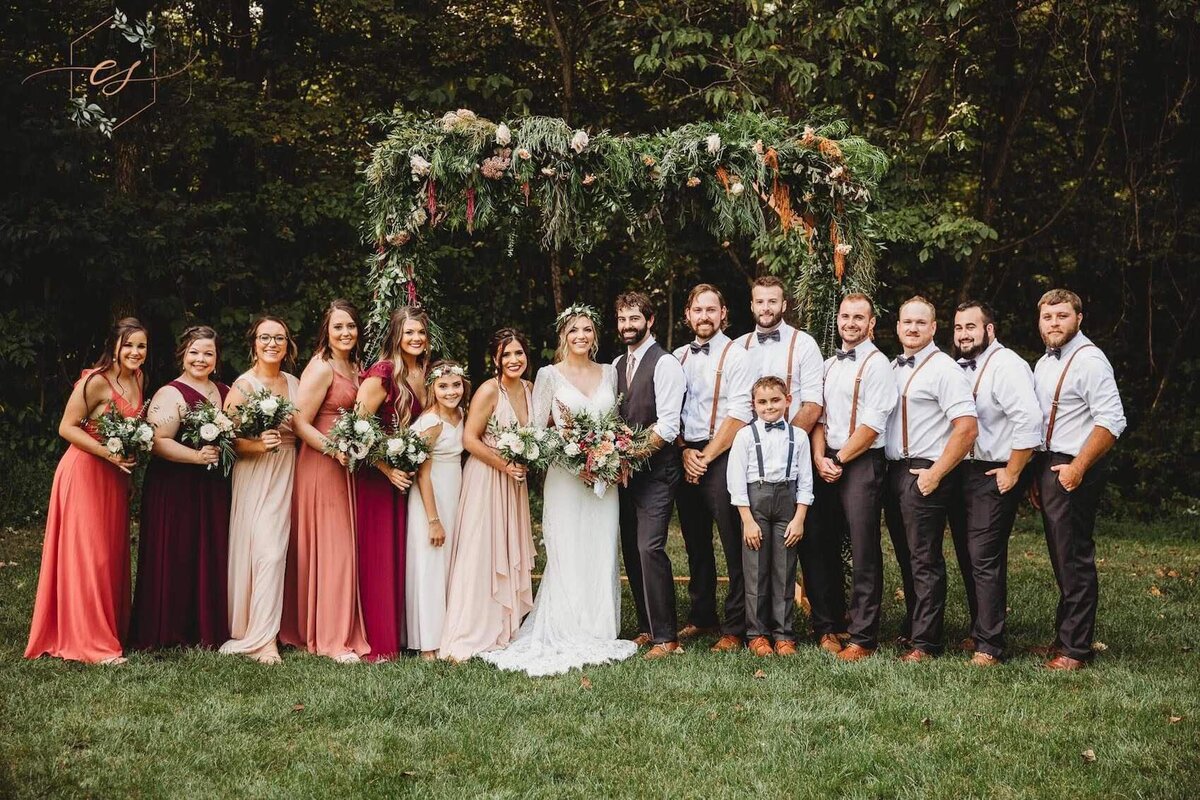 Sydnee Chaille wedding - whole bridal party