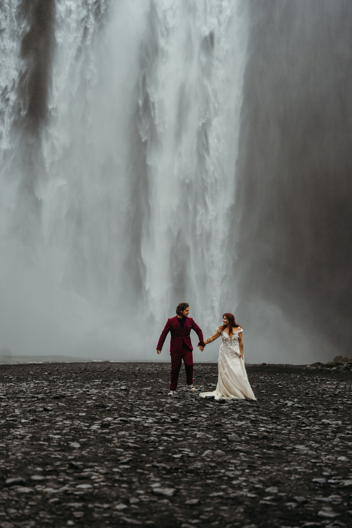 Skógafoss Iceland Elopement Photographer -4