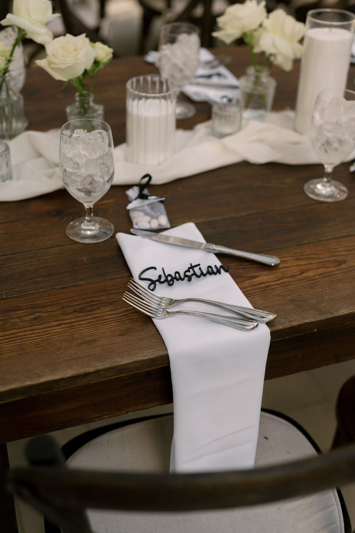 Reception details at La Casa Toscana Wedding Venue Fort Myers Florida