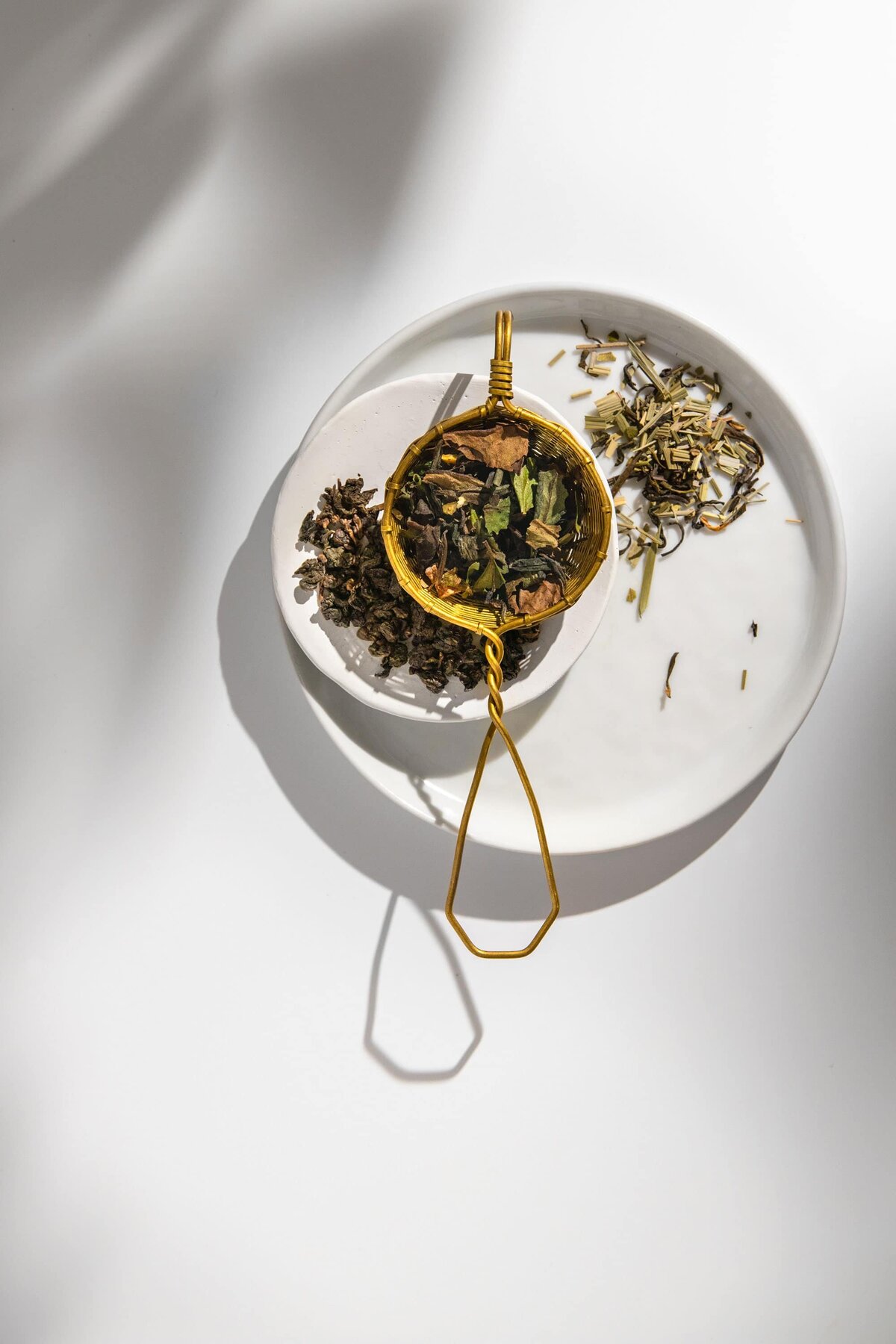 Minimalist tea product photography styled and shot in Washington DC by a lifestyle and brand product photographer.