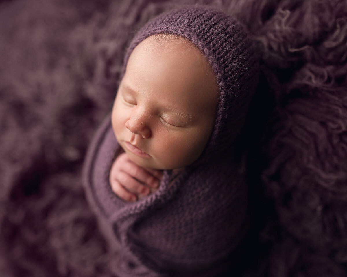 Newborn wrapped only session in southern Oregon Katie Anne