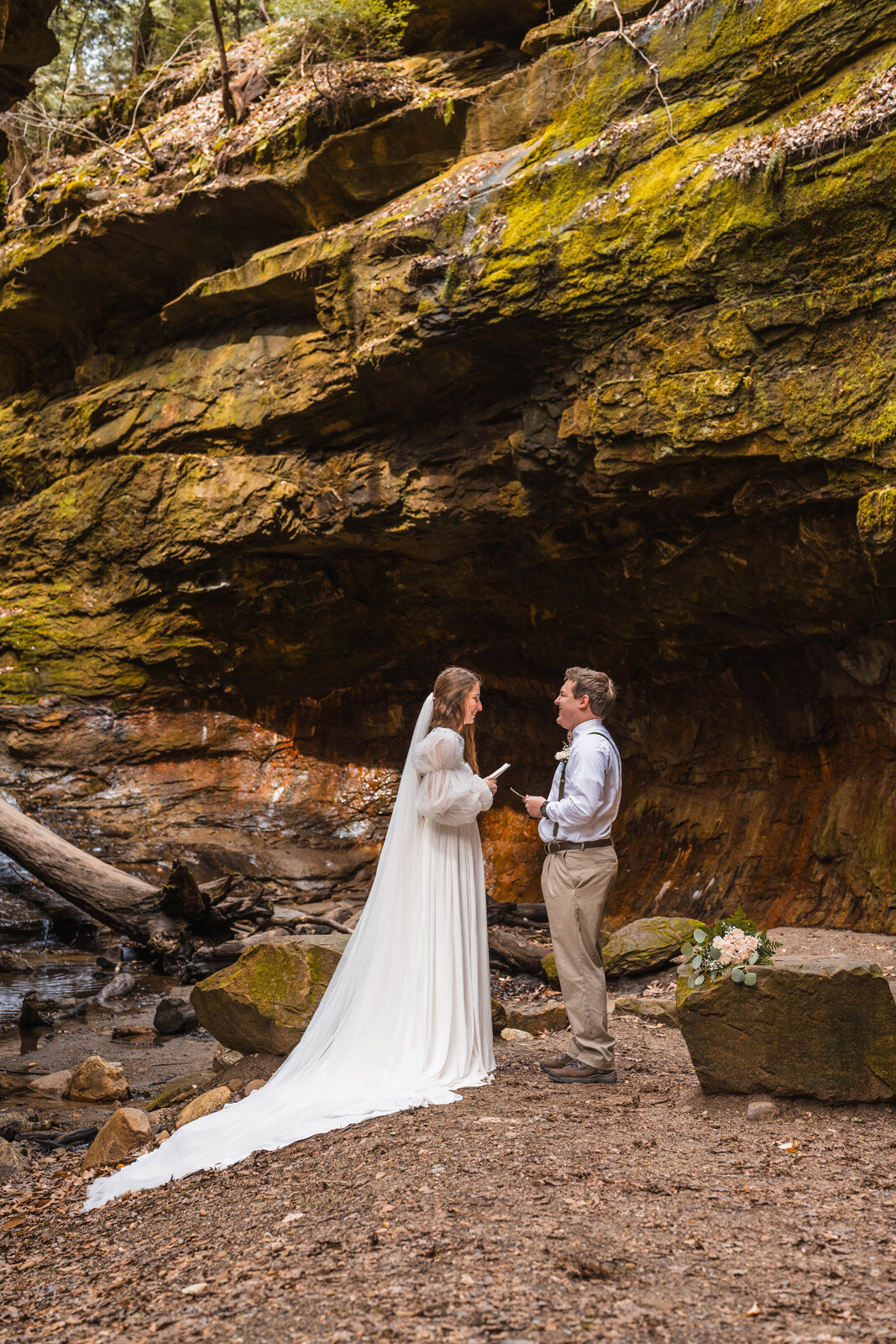 Indiana-elopement-packages-eloping-couple-exchange-vows